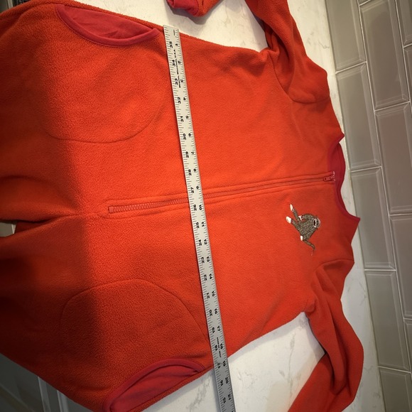 NICK & NORA Sock Monkey One Piece Pajamas Sleepwear Footed Adult Small Full Zip - Picture 8 of 11